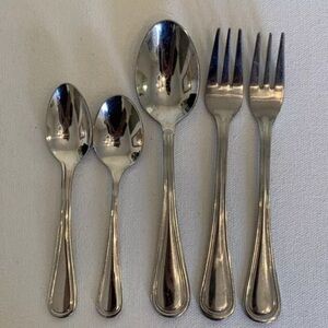 Walco PACIFIC RIM Contemporary 5 Piece Spoons Forks W Mixed Brands Same Pattern